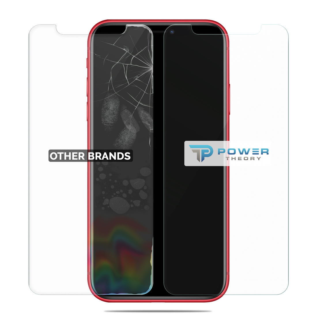 Power Theory Schutzfolie kompatibel mit iPhone 11/iPhone XR [2 Stück] - mit Schablone, Glas Folie, Displayschutzfolie, Schutzglas Preview #6