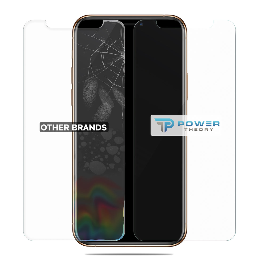 Power Theory Schutzfolie kompatibel mit iPhone 11 Pro MAX [2 Stück] -  mit Schablone, Glas Folie, Displayschutzfolie, Schutzglas Preview #6